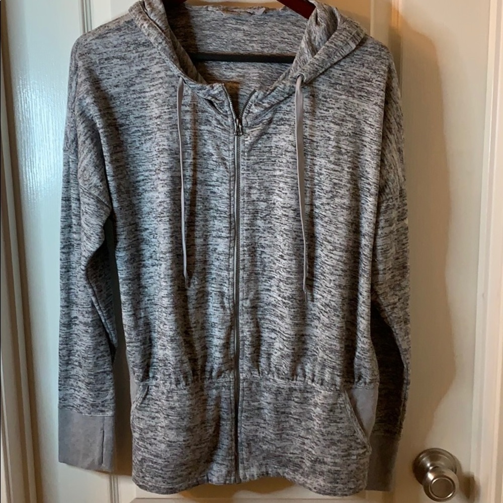 Athleta | Batwing & Robin Hoodie Zippered Jacket L